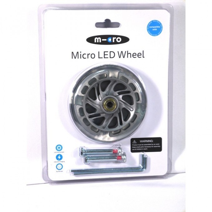Колеса MICRO MINI LED светящиеся 120 мм (блистер) 2шт AC9038B Колеса MICRO MINI LED светящиеся 120 мм (блистер) 2шт AC9038B