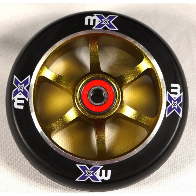 Колесо MICRO для CROSSNECK 110 мм черное/золото MX1214 Колесо MICRO для CROSSNECK 110 мм черное/золото MX1214