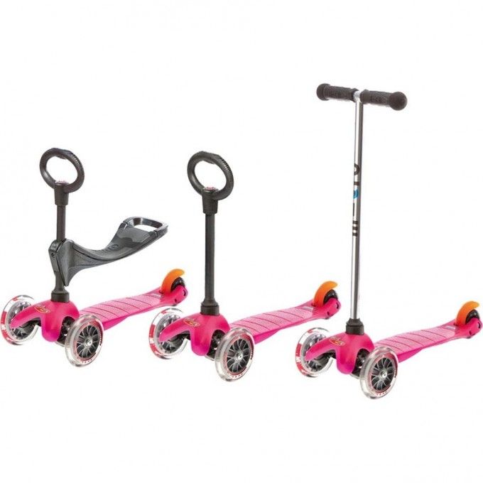 Самокат MICRO MINI 3 в 1 розовый MM0085 Самокат MICRO MINI 3 в 1 розовый MM0085