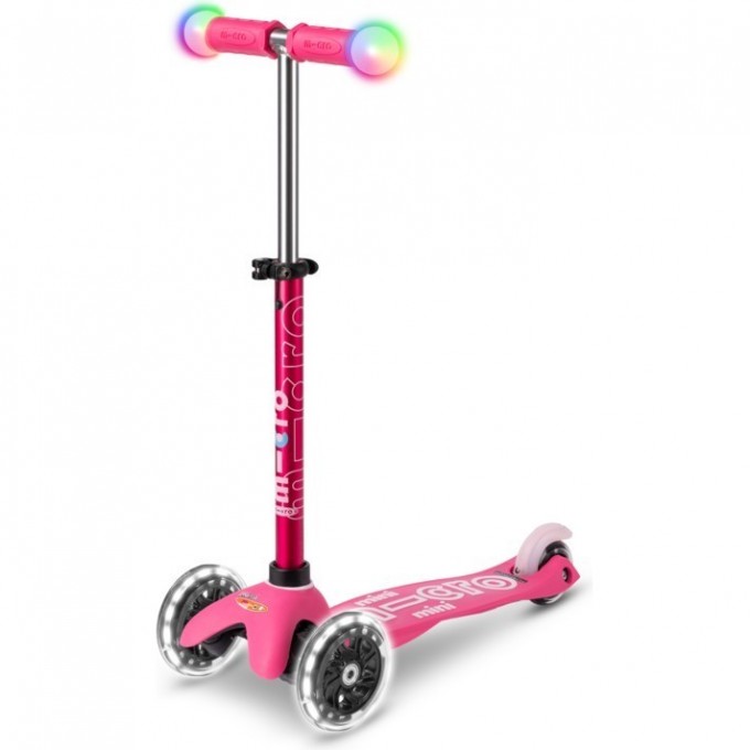 Самокат MICRO MINI DELUXE MAGIC розовый LED MMD130 Самокат MICRO MINI DELUXE MAGIC розовый LED MMD130