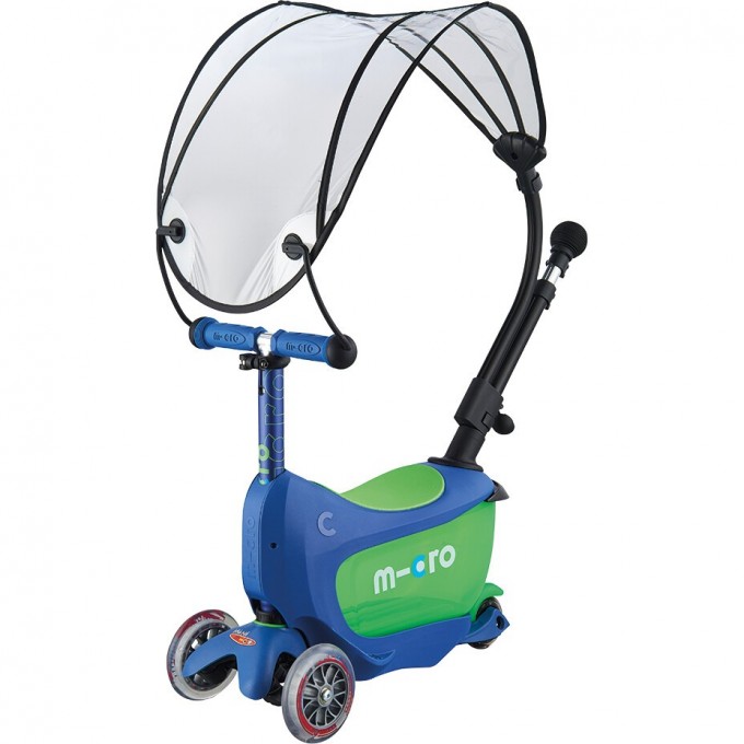 Самокат MICRO MINI2GO DELUXE с навесом Синий MMD058 Самокат MICRO MINI2GO DELUXE с навесом Синий MMD058